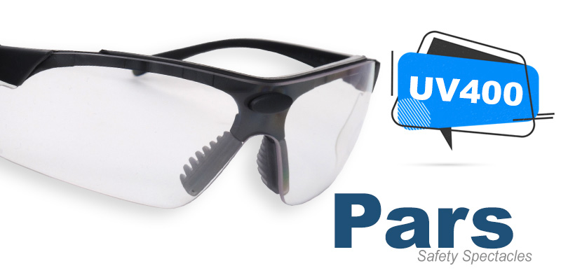 Pars , Safety , Spectacles , UV400 , Clear , Persian Safety , Glasses , عینک ایمنی , پارس ,  پلی کربنات , ضدضربه , شفاف , پرشین سیفتی , 