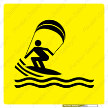 Kite , هشدار , ناحیه , چتر , پاراگلایدر , خطر , 